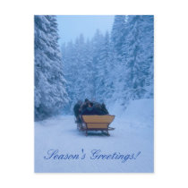 Winter snowy greetings! postcards