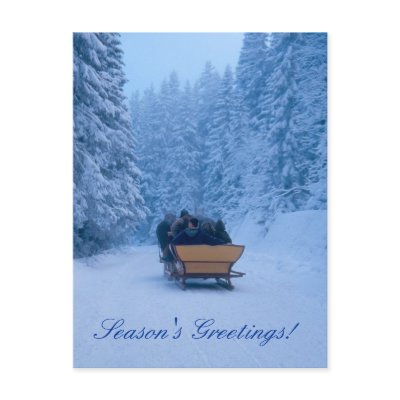 Winter snowy greetings! post cards by wierka