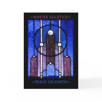 Winter Solstice Greeting Card by ottergraph Winter Solstice Greeting Card