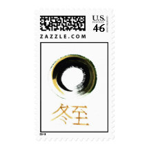 Winter Solstice [Kanji] Enso Stamp