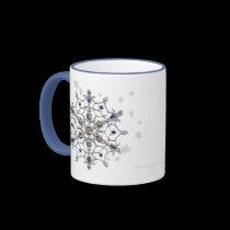 Winter Solstice Snowflake mugs