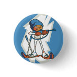 Winter Sports Biathlon Flair Button