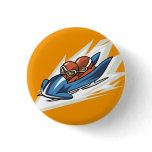 Winter Sports Bobsled Flair Button