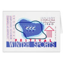 Winter Sports Festival 1940 WPA cards