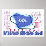 Winter Sports Festival 1940 WPA Print