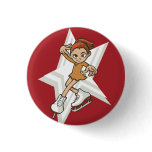 Winter Sports Figure Skater Flair Button buttons