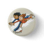 Winter Sports Figure Skaters Flair Button buttons