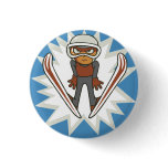 Winter Sports Ski Jumper Flair Pinback buttons
