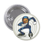 Winter Sports Speed Skater Flair Pinback buttons