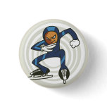 Winter Sports Speed Skater Flair Pinback buttons
