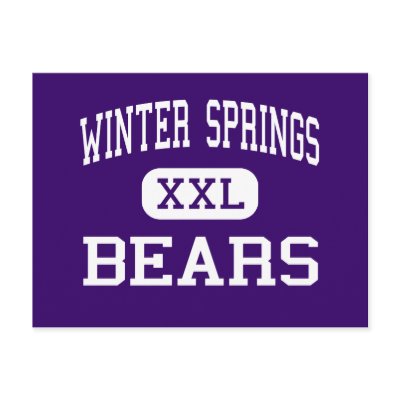 Winter Springs - Bears - High - Winter Springs Postcards