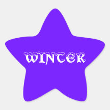 winter star sign stickers