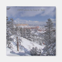 Winter_storm_at_Bryce_Canyon, USFWS photo by Ga... Magnets