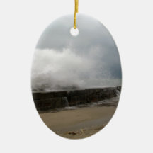 Winter Storm on The Seaside Ornament