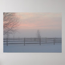 Winter Storm Sunrise Posters