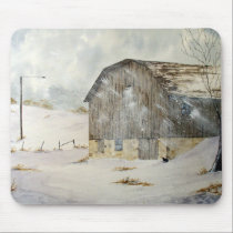 Winter Storm Warning Mousepad