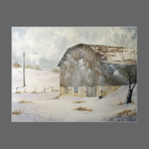 Winter Storm Warning Postcard