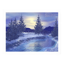 Winter Stream #2 with Proverbs  posters
