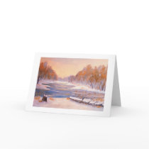 Winter Stream Christmas Card by nbkb7u1 Winter Stream Christmas Card