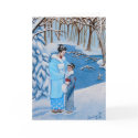 "Winter Stroll" cards
