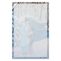 "Winter Stroll" Personalized Stationery