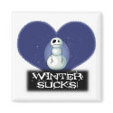 winter sucks emo snowman magnets by doonidesigns winter sucks emo snowman magnets