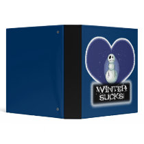 Winter Sucks Emo Snowman Notebook binders