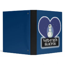 Winter Sucks Emo Snowman Notebook Binder