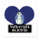 winter sucks emo snowman posters by doonidesigns winter sucks emo snowman posters