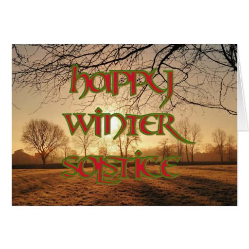 Winter Sun Pagan Happy Winter Solstice Card Zazzle