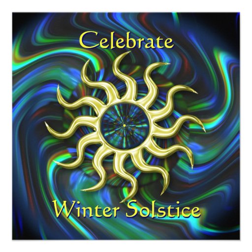 Winter Sun Solstice Party Invitation