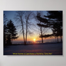Winter Sunrise  Poster