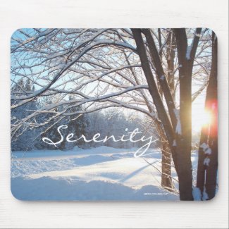 WINTER SUNRISE Serenity Mouse Pad Design mousepad