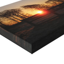 Winter Sunrise Stretched Canvas Print