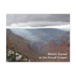 Winter Sunset at the Grand Canyon Post Card