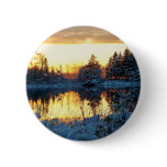 Winter Sunset Pinback Button
