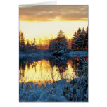 Winter Sunset Card