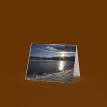 Winter Sunset Holiday Greetings cards