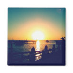 Winter Sunset in Key West Magnets