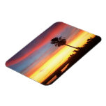 Winter sunset in Redondo Beach, CA Rectangular Magnets