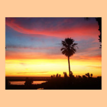 Winter sunset in Redondo Beach posters