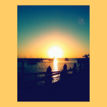 Winter Sunset in The Keys posters