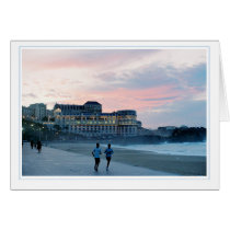 Winter sunset, la Grande Plage cards by zoespeak Winter sunset, la Grande Plage cards