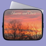 Winter Sunset Laptop Sleeve *personalize* electronics sleeves