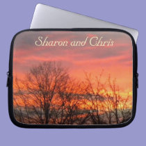 Winter Sunset Laptop Sleeve *personalize* laptop sleeves