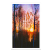 Winter Sunset on Lake Siljan 2 posters by danberkeland Winter Sunset on Lake Siljan 2 posters