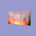Winter Sunset on Wrapped Canvas canvas prints