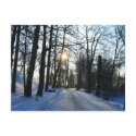 Winter Sunset- postcard by Akichan Winter Sunset- postcard