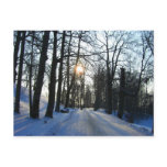 Winter Sunset- postcard