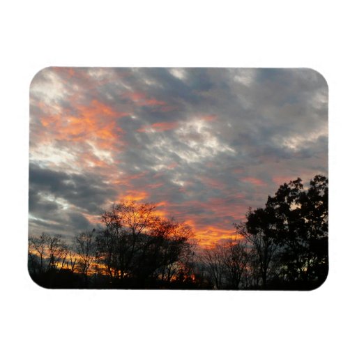 Winter Sunset Premium Magnet